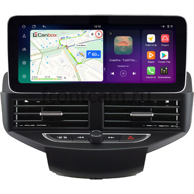 Ford Fiesta (Mk6) 2008-2019 (черная) 12.3 дюйма Canbox H-Line 8861-1539 на Android 14 (4G-SIM, 4/64, DSP, QLed) Mercedes Style