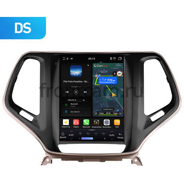 Jeep Cherokee 5 (KL) 2013-2024 Canbox H-Line (Tesla style) 9.7 дюймов 4/64 6622-1312-10 на Android 14 (4G-SIM, DSP, QLed)