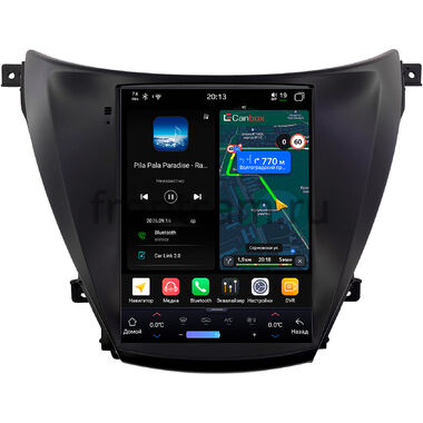 Hyundai Elantra 5 (MD), Avante 5 2010-2015 Canbox H-Line (Tesla style) 9.7 дюймов 6/128 6623-1312-106 на Android 14 (4G-SIM, DSP, QLed)