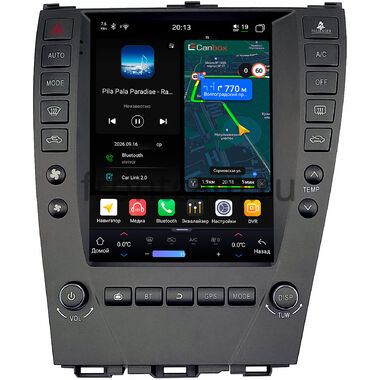 Lexus ES 5 2006-2012 (для авто с монитором) Canbox H-Line (Tesla style) 9.7 дюймов 8/128 6624-1312-115 на Android 14 (4G-SIM, DSP, QLed)