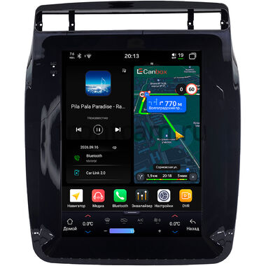 Volkswagen Touareg 2 2010-2018 (глянцевая) Canbox H-Line (Tesla style) 9.7 дюймов 6/128 6623-1312-119 на Android 14 (4G-SIM, DSP, QLed)