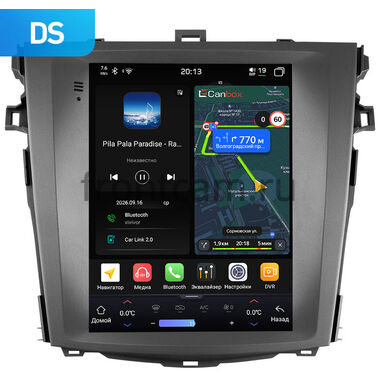 Toyota Corolla 10 2006-2013 Canbox H-Line (Tesla style) 9.7 дюймов 4/64 6622-1312-12 на Android 14 (4G-SIM, DSP, QLed)
