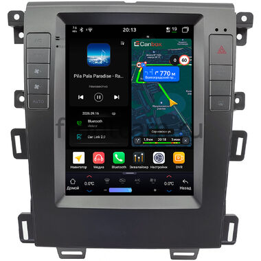 Ford Edge 2010-2014 (для авто с Sony) Canbox H-Line (Tesla style) 9.7 дюймов 8/128 6624-1312-122 на Android 14 (4G-SIM, DSP, QLed)