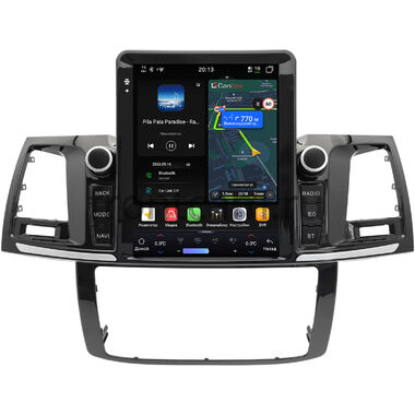 Toyota Fortuner, Hilux 7 2004-2015 (с климат-контролем) Canbox H-Line (Tesla style) 9.7 дюймов 6/128 6623-1312-159 на Android 14 (4G-SIM, DSP, QLed)