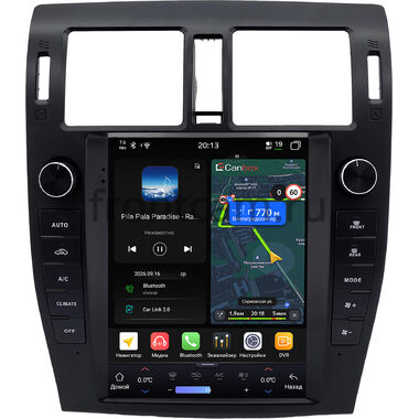 Toyota Crown (S200) 2008-2012 (Для авто без монитора) Canbox H-Line (Tesla style) 9.7 дюймов 6/128 6623-1312-165 на Android 14 (4G-SIM, DSP, QLed)