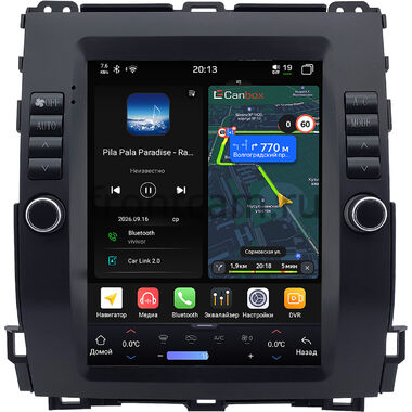 Toyota Land Cruiser Prado 120 2002-2009 (для любой комплектации) Canbox H-Line (Tesla style) 9.7 дюймов 6/128 6623-1312-167 на Android 14 (4G-SIM, DSP, QLed)