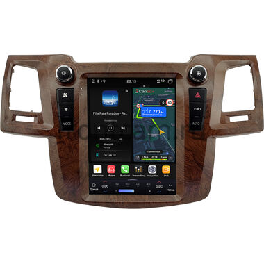 Toyota Fortuner, Hilux 7 2004-2015 (под дерево, для авто с климатом) Canbox H-Line (Tesla style) 9.7 дюймов 6/128 6623-1312-179 на Android 14 (4G-SIM, DSP, QLed)