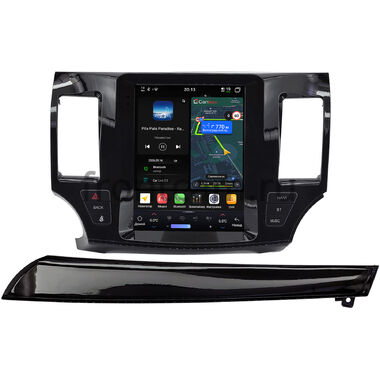Mitsubishi Lancer 10 2007-2017 (глянцевая) Canbox H-Line (Tesla style) 9.7 дюймов 4/64 6622-1312-184 на Android 14 (4G-SIM, DSP, QLed)