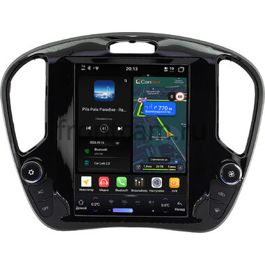 Nissan Juke 2010-2019 (глянцевая) Canbox H-Line (Tesla style) 9.7 дюймов 6/128 6623-1312-191 на Android 14 (4G-SIM, DSP, QLed)