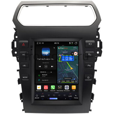 Ford Explorer 5 2010-2019 Canbox H-Line (Tesla style) 9.7 дюймов 4/64 6622-1312-200 на Android 14 (4G-SIM, DSP, QLed)