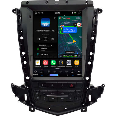 Cadillac SRX 2 2009-2012 Canbox H-Line (Tesla style) 9.7 дюймов 6/128 6623-1312-219 на Android 14 (4G-SIM, DSP, QLed)