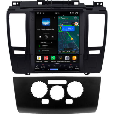 Nissan Tiida 2004-2013 (черная, тип 2) Canbox H-Line (Tesla style) 9.7 дюймов 4/64 6622-1312-222 на Android 14 (4G-SIM, DSP, QLed)