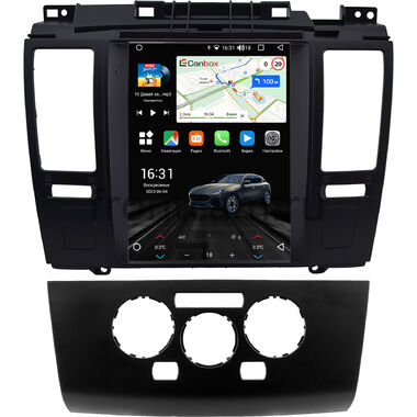 Nissan Tiida 2004-2013 (черная, тип 2) Canbox M-Line (Tesla style) 9.7 дюймов 2/32 5620-1312-222 на Android 10 (4G-SIM, DSP, QLed)