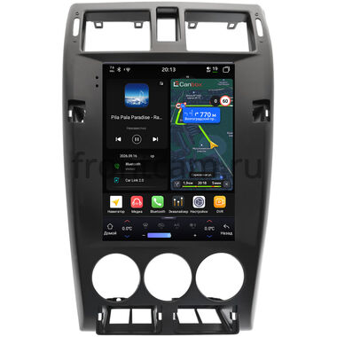 Lada Priora 2007-2013 (черная, матовая) Canbox H-Line (Tesla style) 9.7 дюймов 8/128 6624-1312-252 на Android 14 (4G-SIM, DSP, QLed)