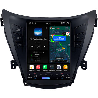 Hyundai Elantra 5 (MD), Avante 5 2010-2015 Canbox H-Line (Tesla style) 9.7 дюймов 6/128 6623-1312-261 на Android 14 (4G-SIM, DSP, QLed)