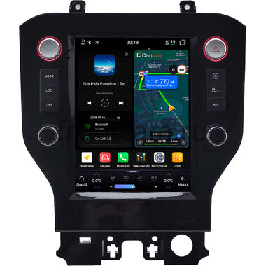 Ford Mustang 6 2014-2023 Canbox H-Line (Tesla style) 9.7 дюймов 8/128 6624-1312-275 на Android 14 (4G-SIM, DSP, QLed)