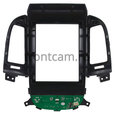 Hyundai Santa Fe 2 2005-2012 (глянцевая, авто с климат контролем) Canbox PRO-Line (Tesla style) 9.7 дюймов 4/64 7881-1312-296 на Android 13 (4G-SIM, DSP, QLed)