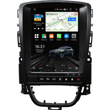 Opel Astra J 2009-2018, Astra GTC J 2011-2015 (с индикацией ремня и кнопкой ECO) Canbox M-Line (Tesla style) 9.7 дюймов 4/64 5622-1312-320 на Android 10 (4G-SIM, DSP, QLed)