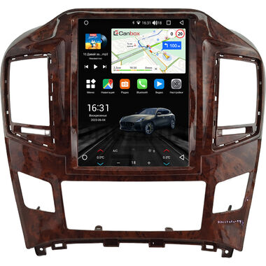 Hyundai Grand Starex, H1 2 2015-2021 (под дерево) Canbox M-Line (Tesla style) 9.7 дюймов 4/64 5622-1312-333 на Android 10 (4G-SIM, DSP, QLed)