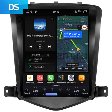 Chevrolet Cruze 2008-2012 Canbox H-Line (Tesla style) 9.7 дюймов 6/128 6623-1312-49 на Android 14 (4G-SIM, DSP, QLed)