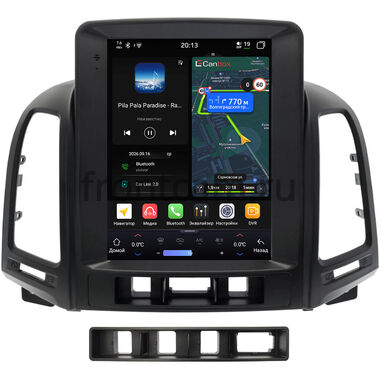 Hyundai Santa Fe 2 2005-2012 Canbox H-Line (Tesla style) 9.7 дюймов 4/64 6622-1312-91 на Android 14 (4G-SIM, DSP, QLed)