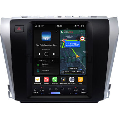 Toyota Camry XV50 2011-2014 Canbox H-Line (Tesla style) 9.7 дюймов 6/128 6623-1312-96 на Android 14 (4G-SIM, DSP, QLed)