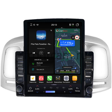 Hyundai Verna 2005-2010 Canbox H-Line 6612-9-069 на Android 14 (4G-SIM, 4/64, DSP, QLed, Tesla)