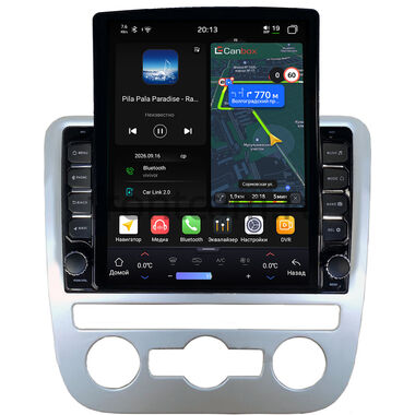 Volkswagen Scirocco 2008-2014 (для авто с автоматическим климатом) Canbox H-Line 6612-9-1244 на Android 14 (4G-SIM, 4/64, DSP, QLed, Tesla)