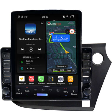 Honda Insight 2 2009-2014 (правый руль) Canbox H-Line 6613-9-304 на Android 14 (4G-SIM, 6/128, DSP, QLed, Tesla)
