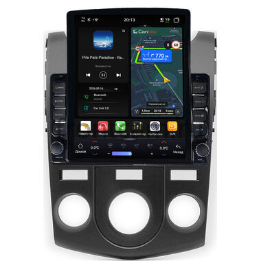 Kia Cerato 2 седан, Forte 2008-2013 (авто без климат-контроля) Canbox H-Line 6612-9-414 на Android 14 (4G-SIM, 4/64, DSP, QLed, Tesla)