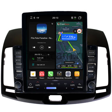 Hyundai Elantra 4 (HD) 2006-2011 (черная) Canbox H-Line 6613-9-680 на Android 14 (4G-SIM, 6/128, DSP, QLed, Tesla)