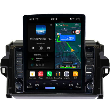 Toyota Fortuner 2 2015-2026 Canbox H-Line 6612-9106 на Android 14 (4G-SIM, 4/64, DSP, QLed, Tesla)