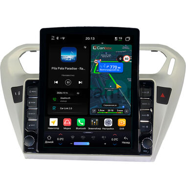 Peugeot 301 2012-2024 Canbox H-Line 6613-9118 на Android 14 (4G-SIM, 6/128, DSP, QLed, Tesla)