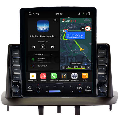 Renault Fluence, Megane 3 2008-2016 Canbox H-Line 6612-9215 на Android 14 (4G-SIM, 4/64, DSP, QLed, Tesla)