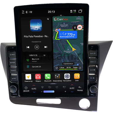 Honda CR-Z 2010-2016 (правый руль) Canbox H-Line 6612-9305 на Android 14 (4G-SIM, 4/64, DSP, QLed, Tesla)
