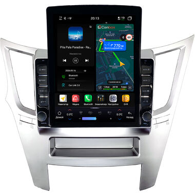 Subaru Legacy 5, Outback 4 2009-2014 (серебро, левый руль) Canbox H-Line 6612-9-0870 на Android 14 (4G-SIM, 4/64, DSP, QLed, Tesla)