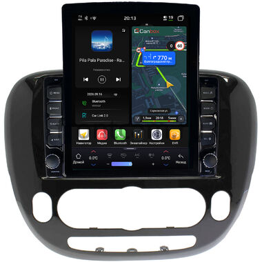 Kia Soul 2 2013-2019 (авто без климат-контроля, глянцевая) Canbox H-Line 6613-9-157 на Android 14 (4G-SIM, 6/128, DSP, QLed, Tesla)