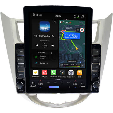 Hyundai Solaris, Accent 4 2010-2019 (серебро) Canbox H-Line 6612-9270 на Android 14 (4G-SIM, 4/64, DSP, QLed, Tesla)
