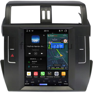 Toyota Land Cruiser Prado 150 2013-2017 Canbox H-Line (Tesla style) 9.7 дюймов 8/128 6624-A22S02 на Android 14 (4G-SIM, DSP, QLed)