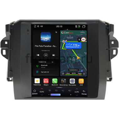 Toyota Fortuner 2 2015-2026 Canbox H-Line (Tesla style) 9.7 дюймов 6/128 6623-1312-237 на Android 14 (4G-SIM, DSP, QLed)