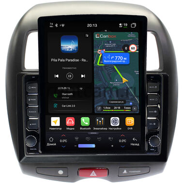 Mitsubishi ASX, Outlander Sport, RVR 3 2010-2019 Canbox H-Line 6613-10-1213 на Android 14 (4G-SIM, 6/128, DSP, QLed, Tesla)