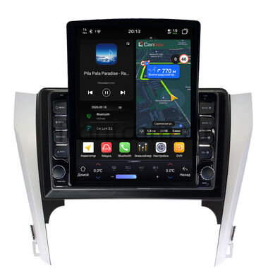 Toyota Camry XV50 2011-2014 Canbox H-Line 6613-10-169-1 на Android 14 (4G-SIM, 6/128, DSP, QLed, Tesla) (для авто с камерой, JBL)