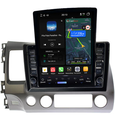 Honda Civic 8 4D 2005-2012 (левый руль, седан) Canbox H-Line 6613-10-063 на Android 14 (4G-SIM, 6/128, DSP, QLed, Tesla)