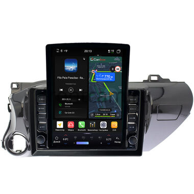 Toyota Hilux 8 2015-2024 (руль слева) Canbox H-Line 6613-1071 на Android 14 (4G-SIM, 6/128, DSP, QLed, Tesla) (для авто без магнитолы)