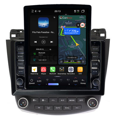 Honda Accord 7 2002-2008 (Тип 1) Canbox H-Line 6613-1073 на Android 14 (4G-SIM, 6/128, DSP, QLed, Tesla)