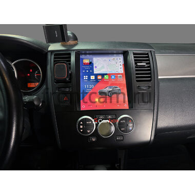 Nissan Tiida 2004-2013 (черная, тип 2) Canbox H-Line (Tesla style) 9.7 дюймов 4/32 5621-1312-222 на Android 10 (4G-SIM, DSP, QLed)
