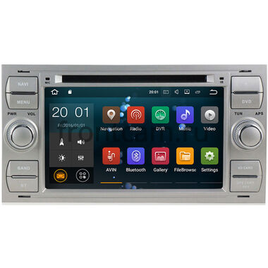 CarMedia MKD-F745S-P4N Ford Focus, C-Max, S-Max, Fiesta, Fusion, Mondeo, Transit, Kuga (серебро) на Android 10.0