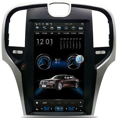 CarMedia NH-1301 для Chrysler 300C 2 (2011-2015) Tesla Style (стиль тесла) на Android 9.0