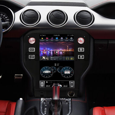 CarMedia ZF-1103-DSP для Ford Mustang VI 2014-2022 Tesla Style (стиль тесла) на Android 9.0