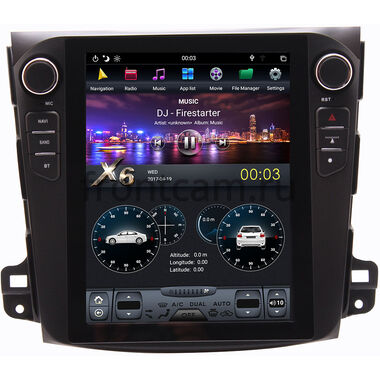 CarMedia ZF-1106-DSP для Peugeot 4007 (2007-2012) Tesla Style на Android 9.0